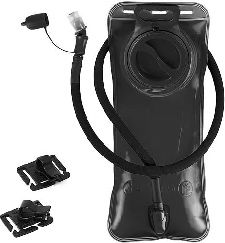 Vejiga de hidratación de 2 litros, depósito de agua a prueba de fugas con funda aislada, sin BPA, bolsa de almacenamiento militar de agua de