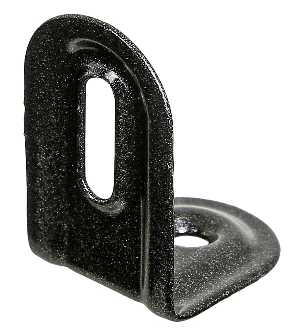 Alberts 823122 DURAVIS® Équerre réglable | emboutie | en noir diamant, à couche duplex | taille 28 x 40 x 22 mm | kit de 50