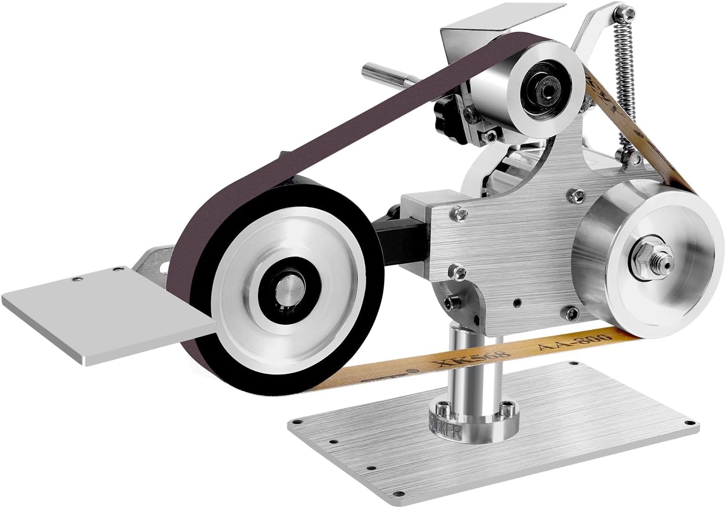 Happybuy 2Hp Belt Grinder 2 x 82inch Variable Speed Belt Sander with 3