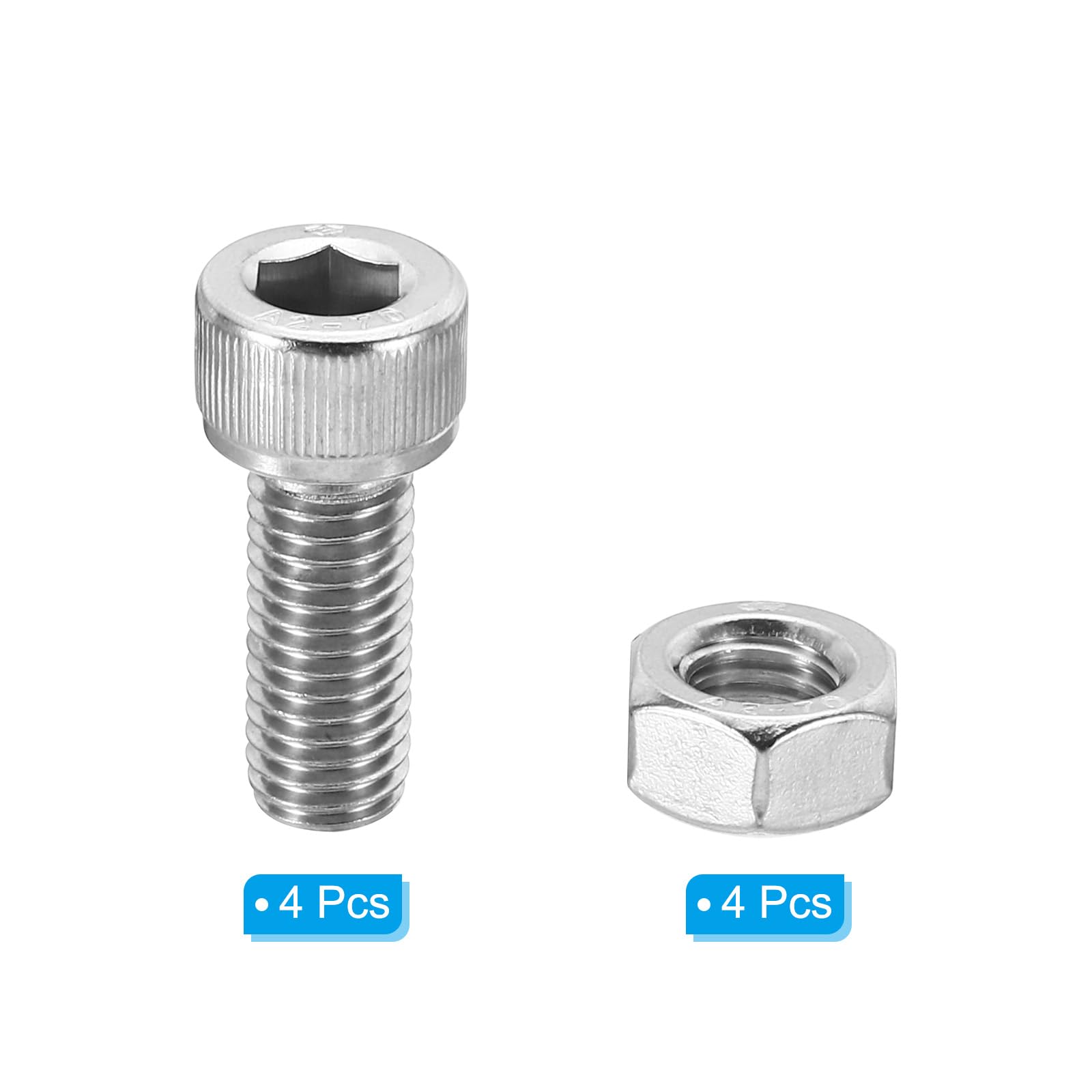 PATIKIL M10x25mm 304 Stainless Steel Hollow Bolt - Image 3