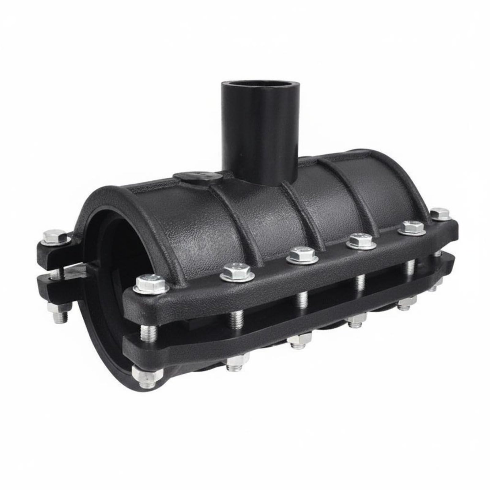 Giunto di Riparazione Tubazioni Raccordo Riparazione Tubo Fascetta Riparazione Condotto Collare Riparazione Perdite in HDPE per Emergenze su Linee in, 63 32, Raccordo Pe Allarg.