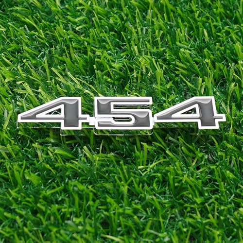 Image of Right & Left Badge 3D Emblems Nameplate Replacement for 3975410 1970-1974 inch454 inch 2Pc (Chrome Black)