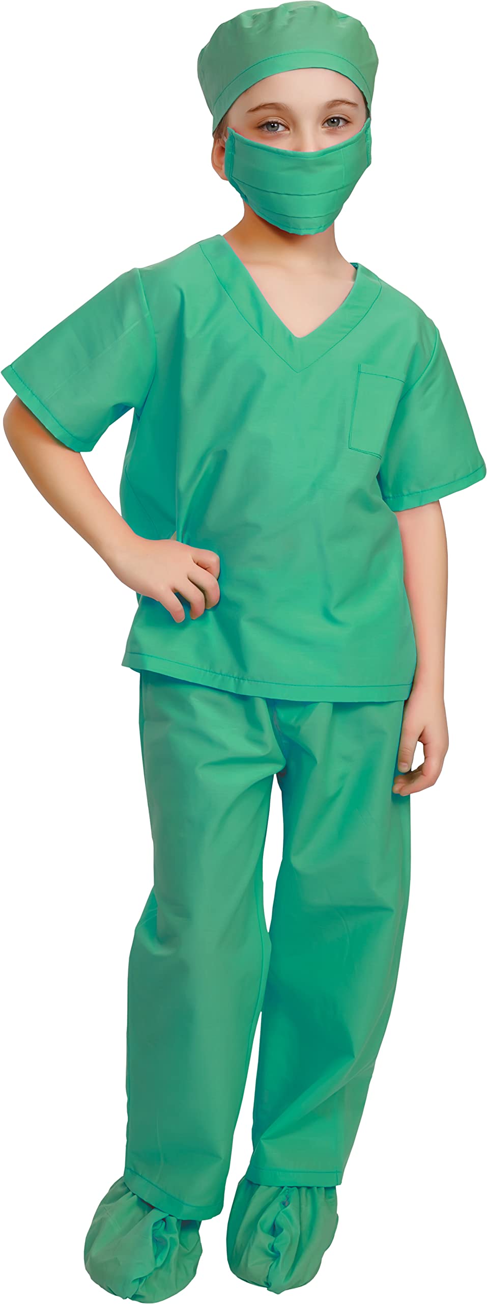 Dress Up America Doctor Scrubs For Kids - Green Doctor And Nurse Costume For Children - Role Play Costume For Kids