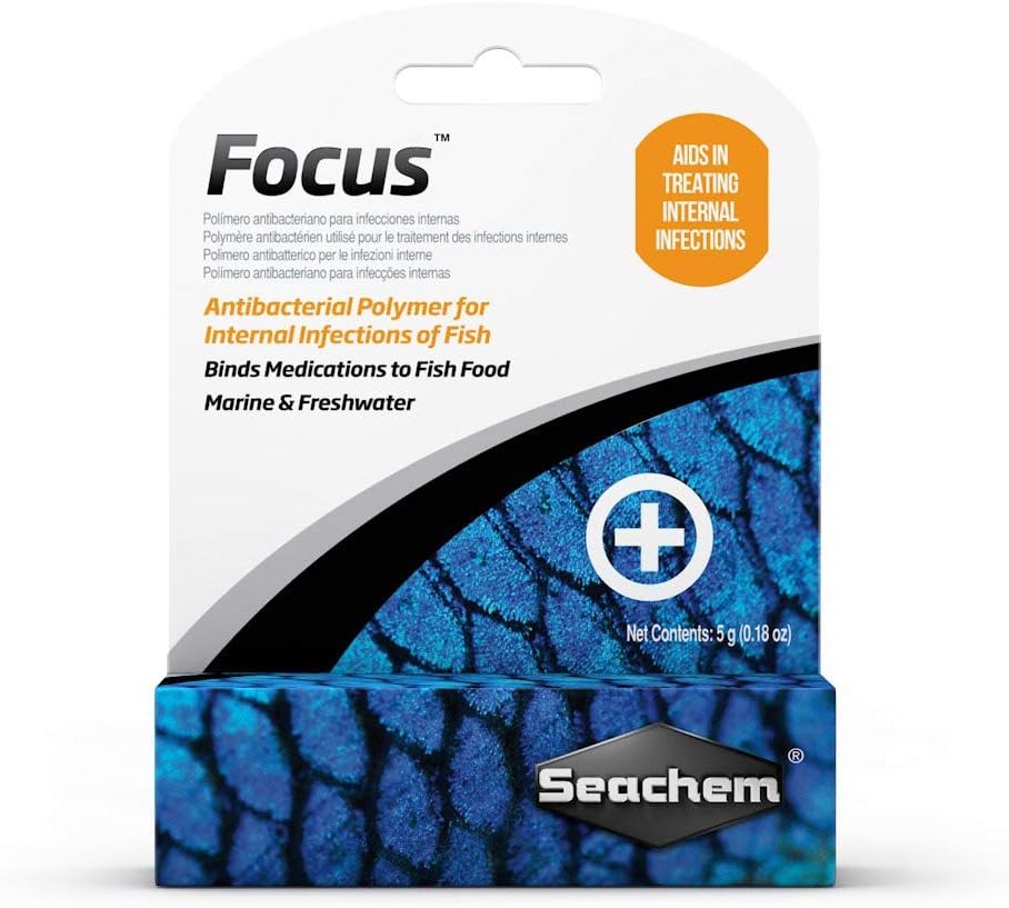 Seachem Focus Freshwater and Marine Fish Medication, 5 Grams