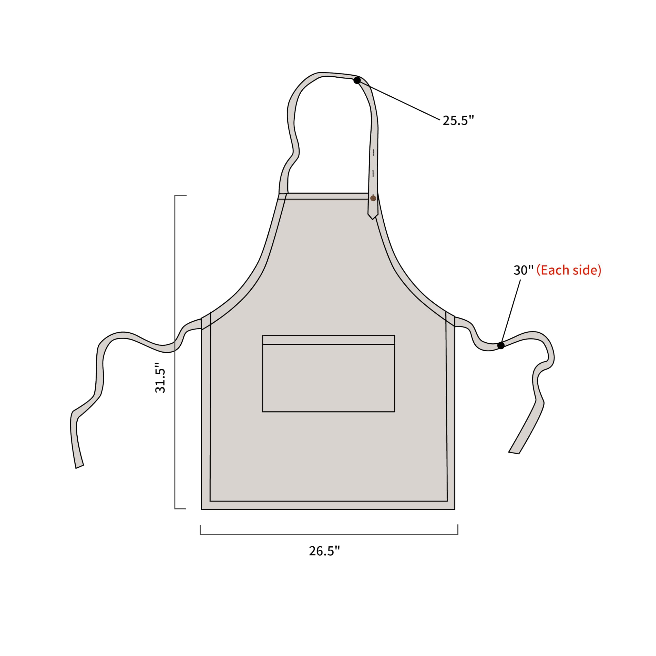 Grembiule in 100% puro lino, collo regolabile, grembiule da cameriera con 1 tasca, per donne e uomini, cuochi, cucina, pulizia caffetteria