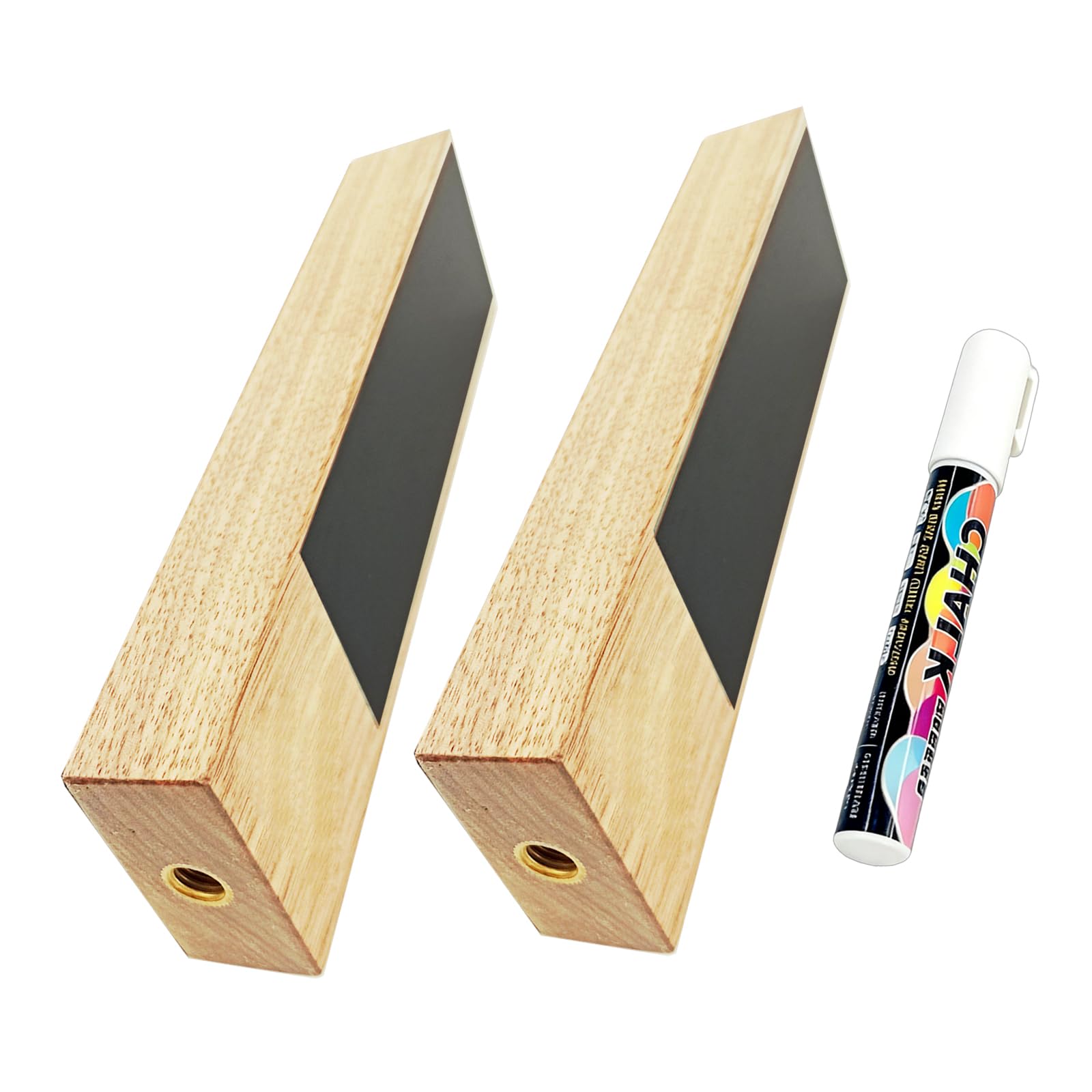 carotoe Wood Chalkboard Tap Handle with Marker Pen Keg Faucet Handle for Home Brewing Brewery Restaurant Drink Accessories Tap