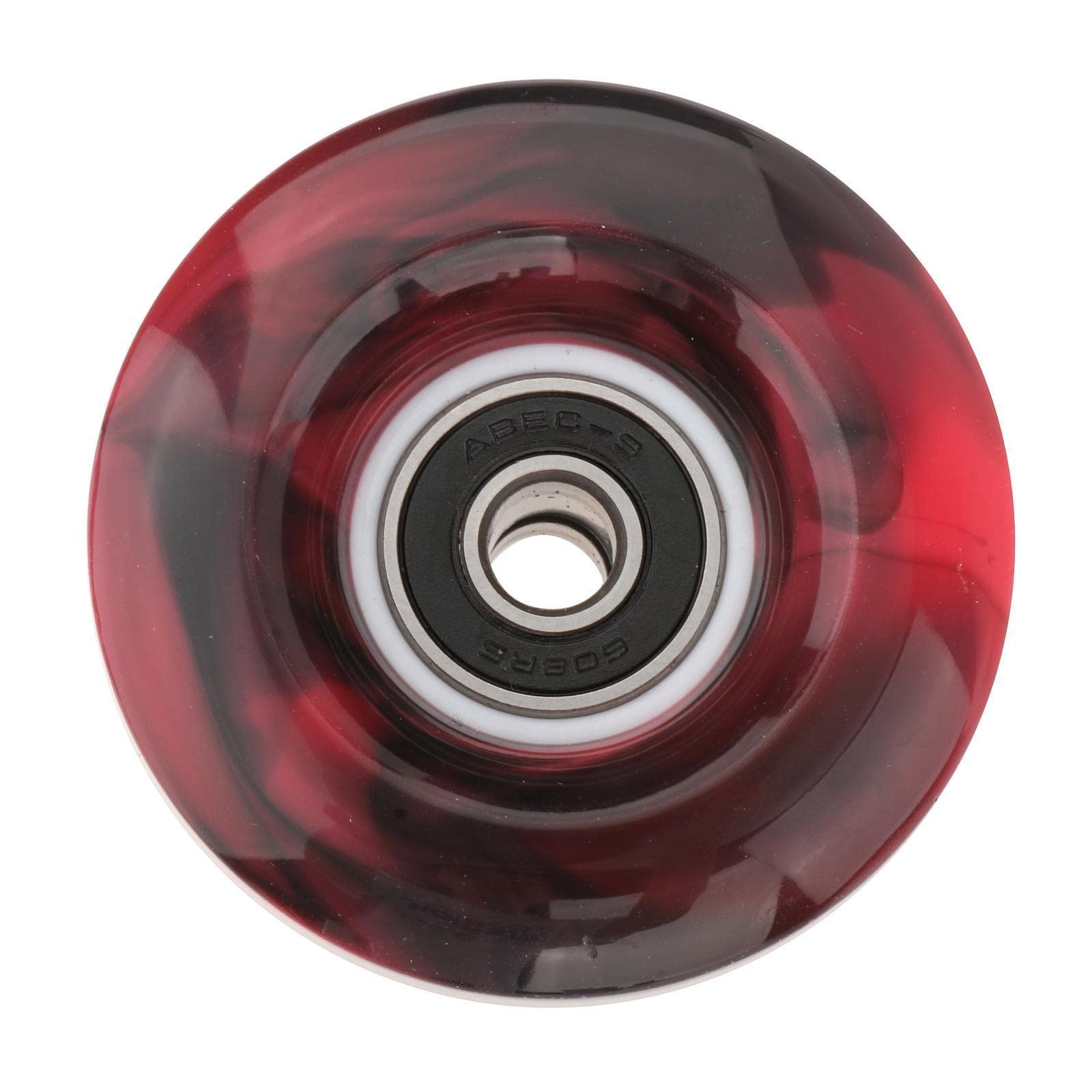 Lot de 8 Roues de Patin à roulettes avec Roulements Installés Quad Wheels pour Patinage à Double Rangée et Planche à roulettes à L'extérieur Ou à L'in
