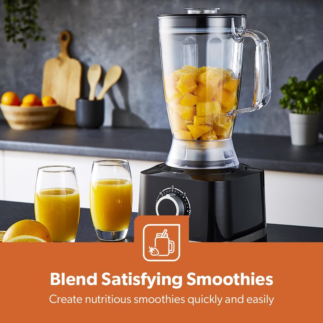 Geepas 800W 10 in 1 Food Processor Blender, Black - Image 8