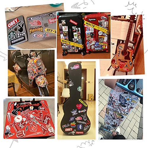 57pcs Cool Brand Stickers Adults Boys Teens Gifts Mug Laptop Snowboard Skateboard Bumper Cars Water Bottle Computer Decoration Waterproof Vinyl Cool Decal Cool Teens Adults Decor
