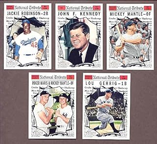 1961 Topps Retro Set W Mantle Maris Lou Gehrig Jackie Robinson John F Kennedy