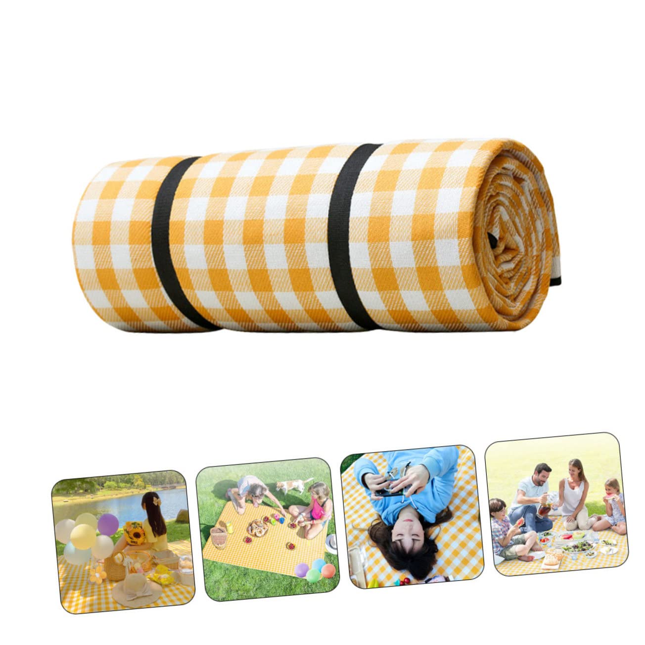 INOOMP Materassino da Spiaggia Spesso Design Colorato Portatile per Picnic, Campeggio e attività Outdoor