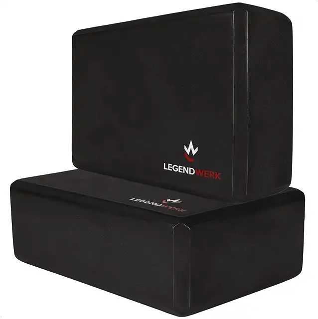 Legendwerk® Yoga Block Double Pack - Robust, Non-Slip Yoga Blokken for Pilates & Fitness