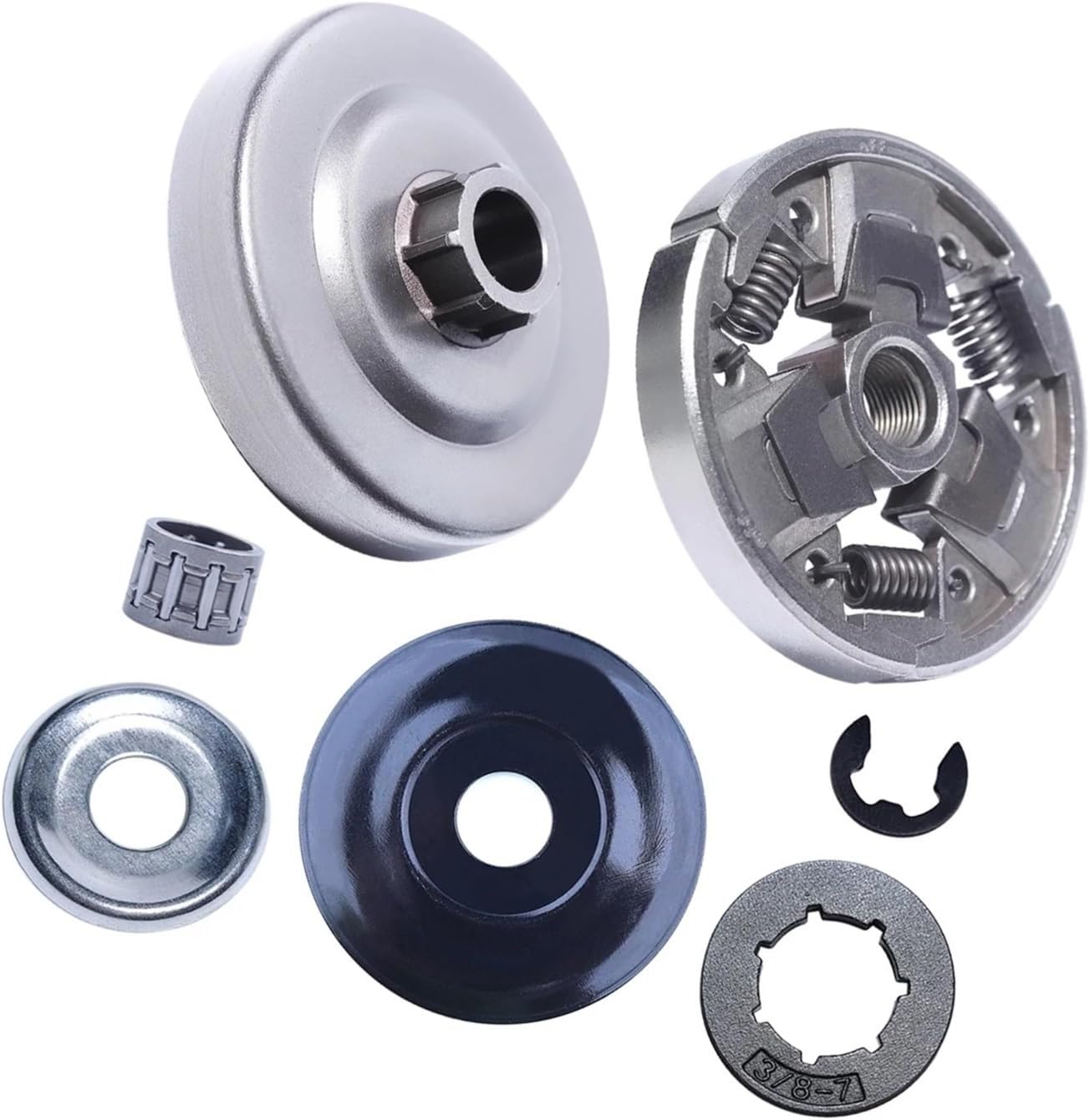 Clutch Drum Sprocket Washer Clip Bearing Kit Fit for 024 026 MS260