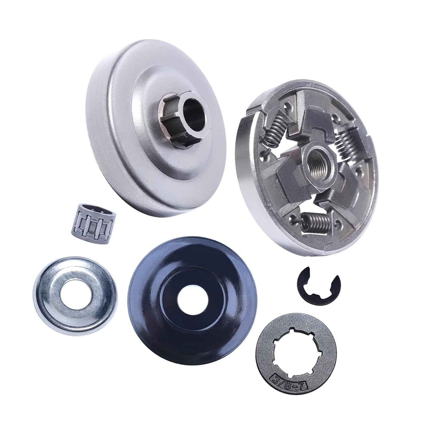 Clutch Drum Sprocket Washer Clip Bearing Kit Fit for 024 026 MS260