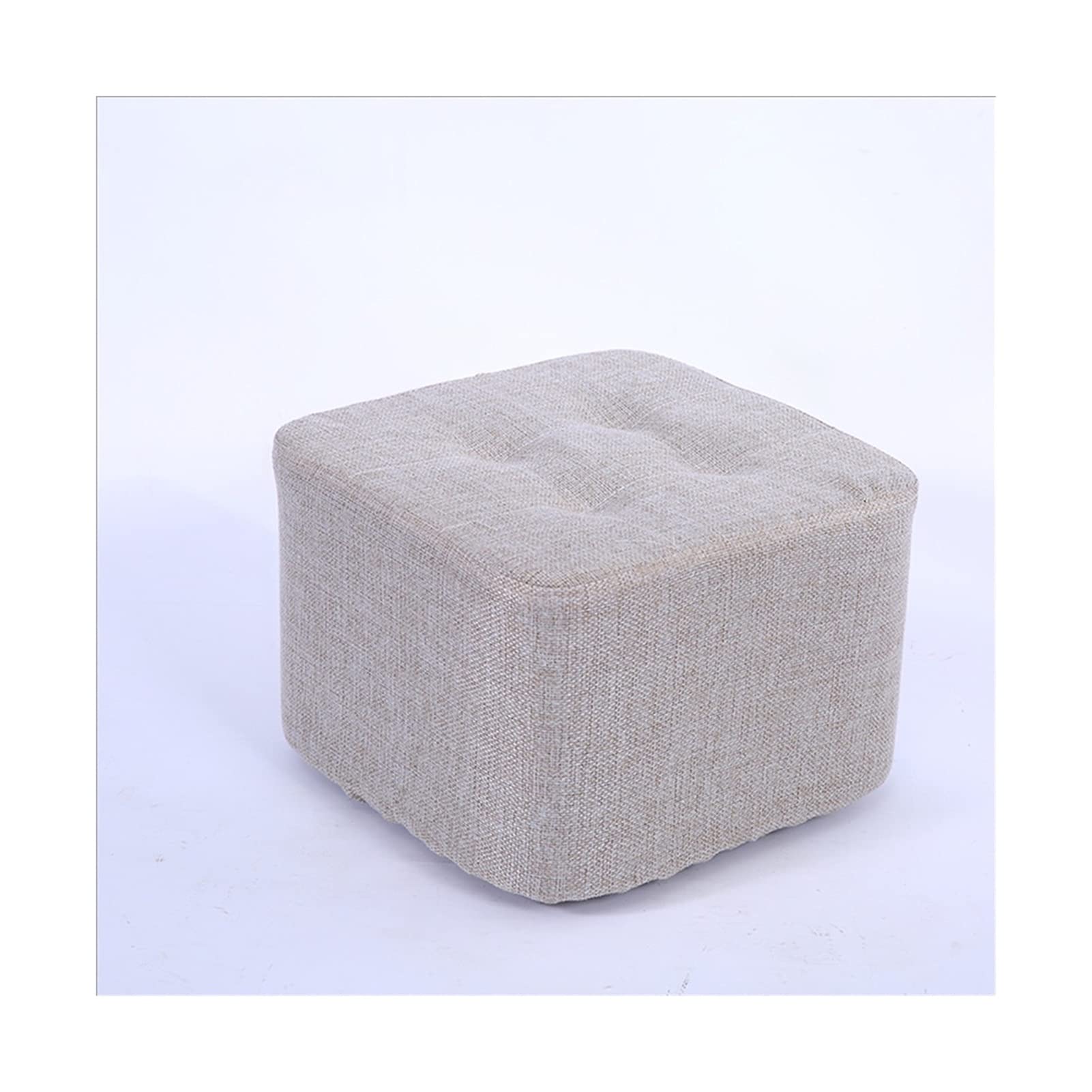 LMMIAOZ Fabric Foot Stool Super Soft Footrest Pouf and Seat for Living Room Bedroom Decor Shoe Stool
