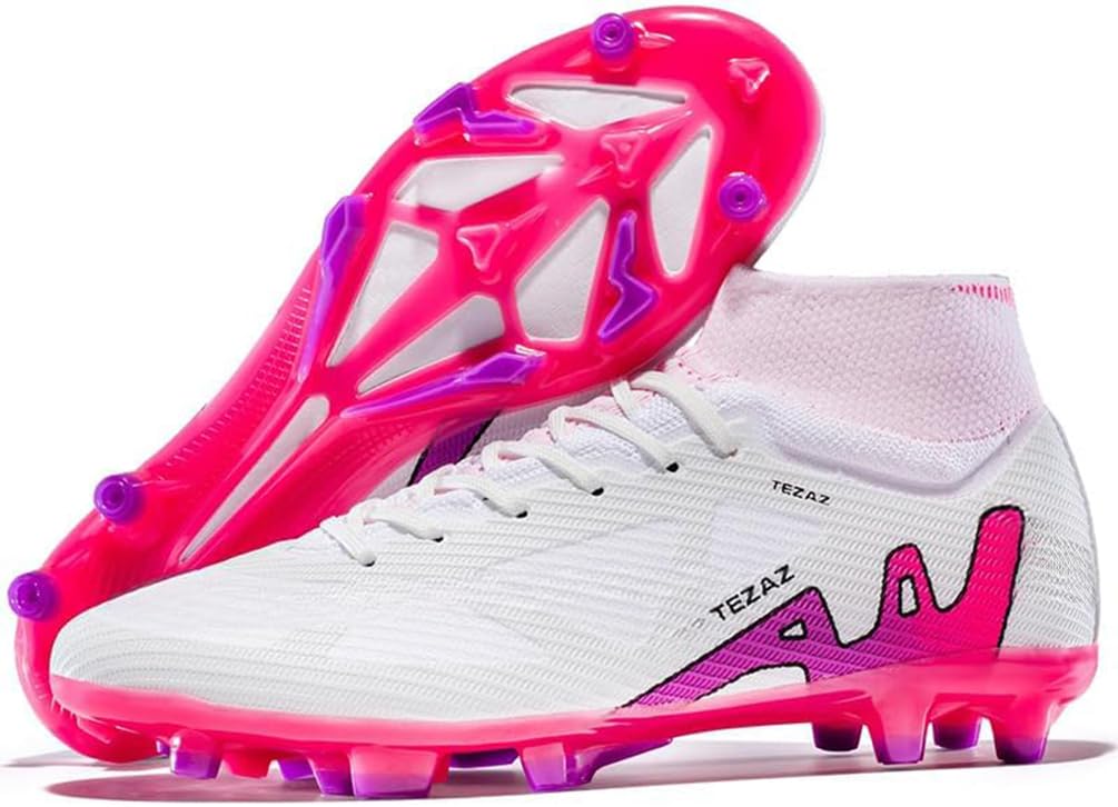 Crampon Foot Homme Chaussures de Football Professionnel Antidérapant Athlétisme Entrainement Football de Crampon Sport (KBA-K25, 44EU)