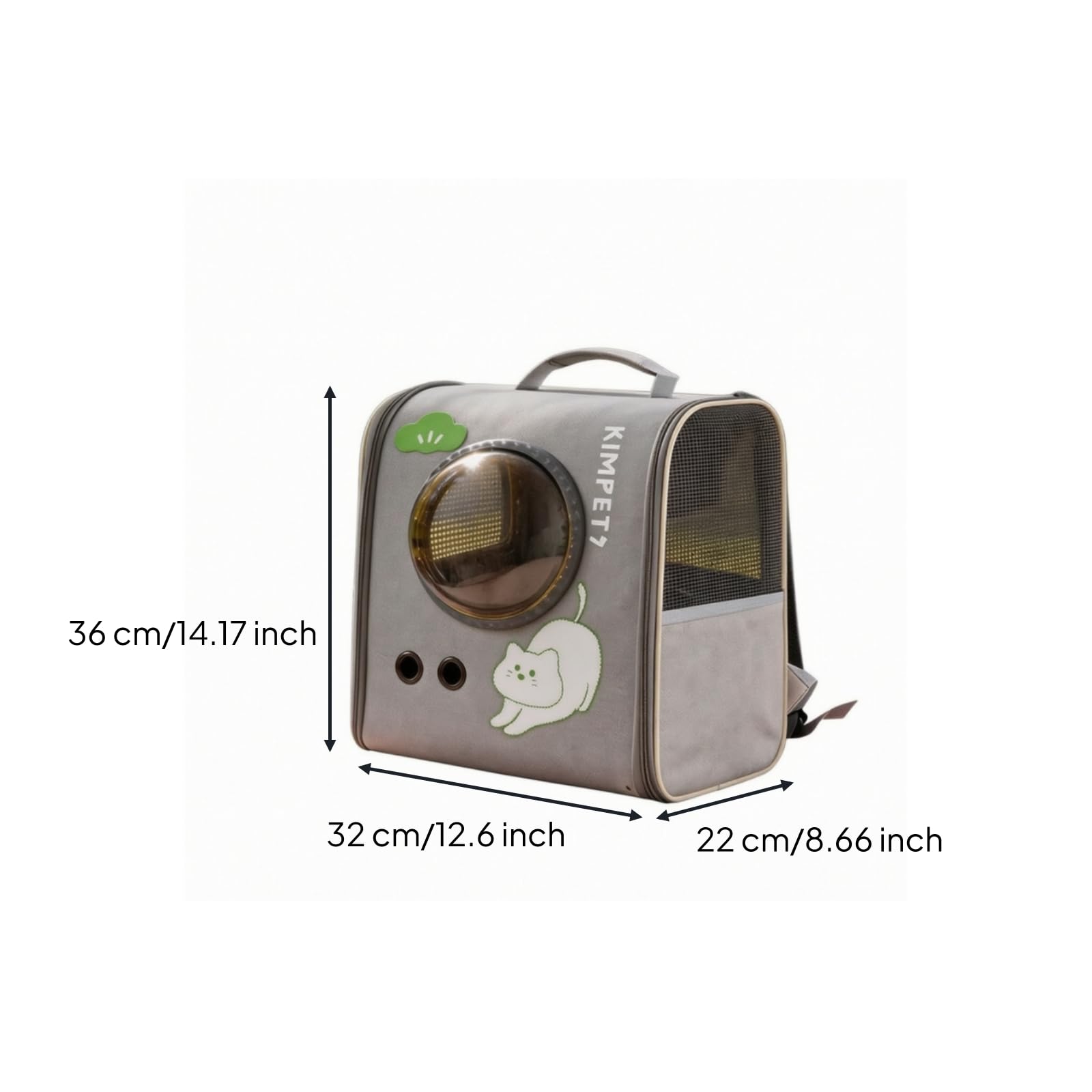 Trasportino con Oblò Ventilato, style to 4, 32 × 22 × 36 Cm