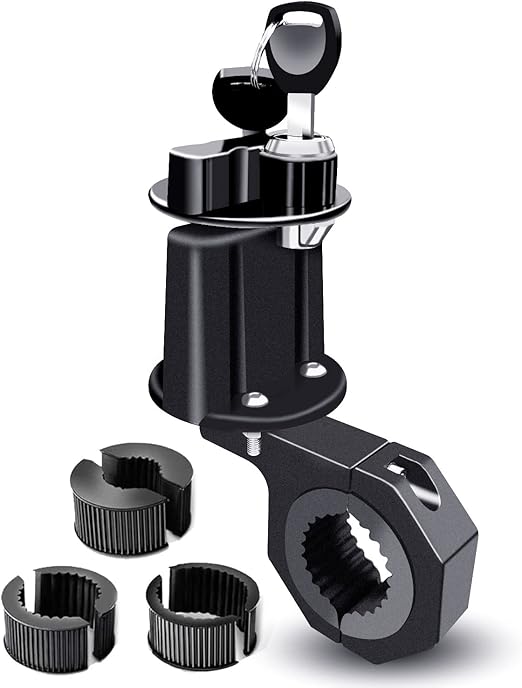 UTV ATV Gas Can Mount for 3L 5L Fuel Tank Barrel with Lock & Key, Oil Tank Mounting Holder Fits for Polaris RZR Pioneer Yamaha Can Am Maverick X3 1inch 1.5inch 1.75inch 2inch Roll Bar