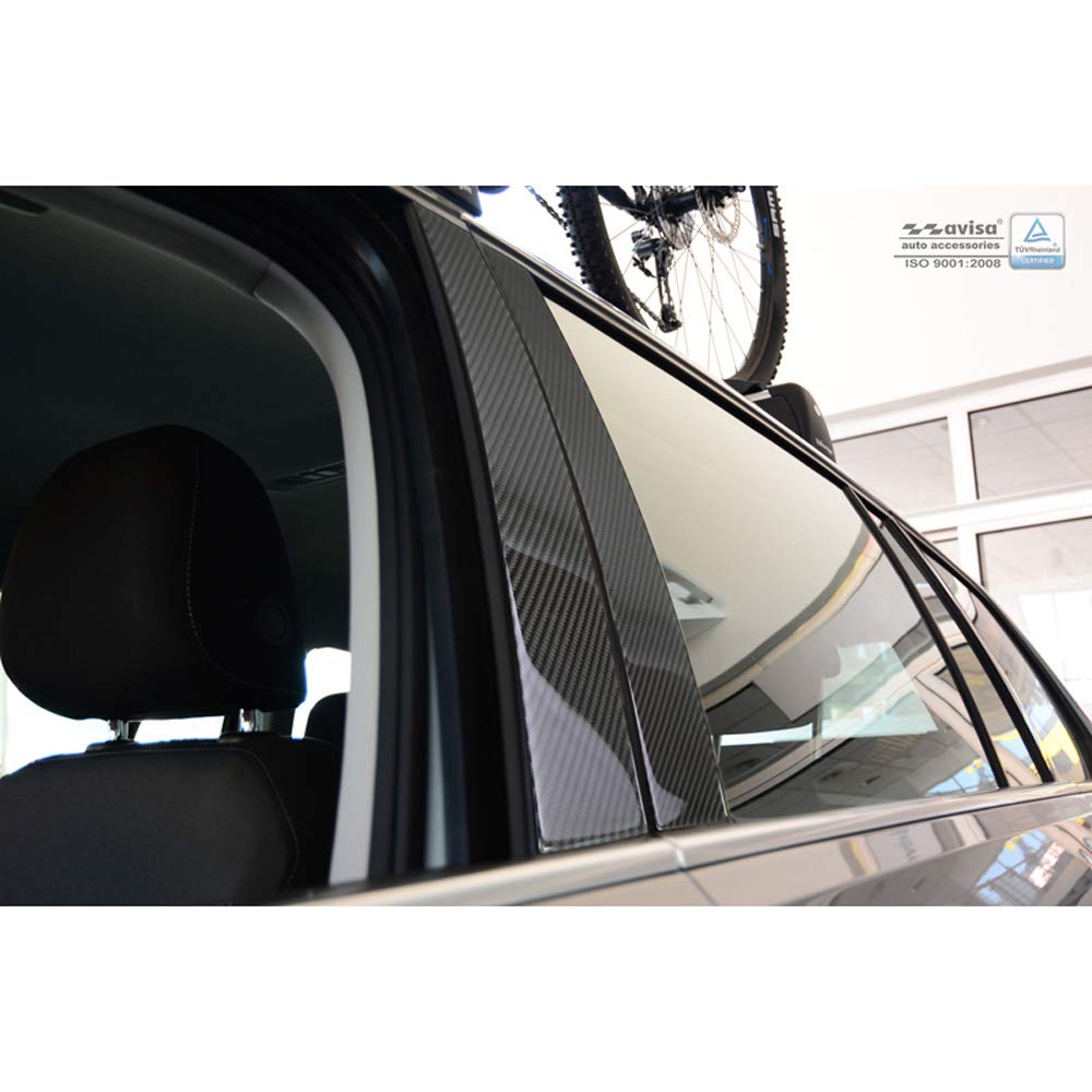 Autocollants Garniture Vitres Pour Mercedes Classe B W245 – Lot De 6, Noir
