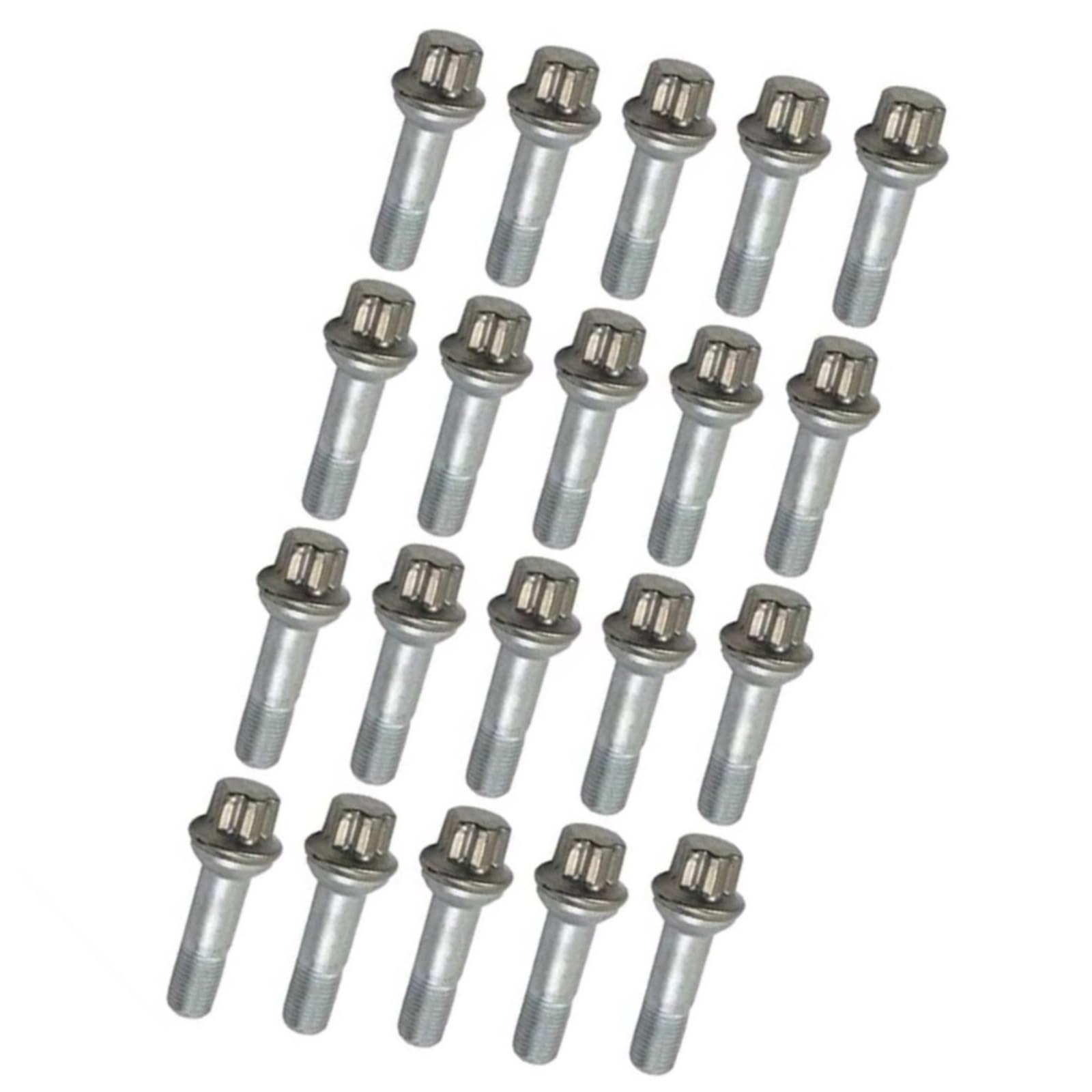 Bulloni ruota auto Compatibile Con Benz Per S Klasse Coupe C216 CL 500 2011 2012 2013 Set Da 20 Dadi Per Cerchi In Lega Con Rondella Conica OEM: 0009902207