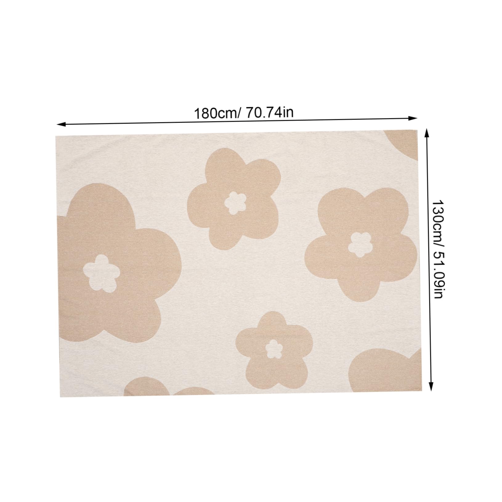 Couverture de Canapé Beige en Chenille, Plaid D'intérieur Anti-griffes