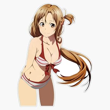 Magnet Asuna Bikini Beach Viny Magnetic Bumper Sticker 5"