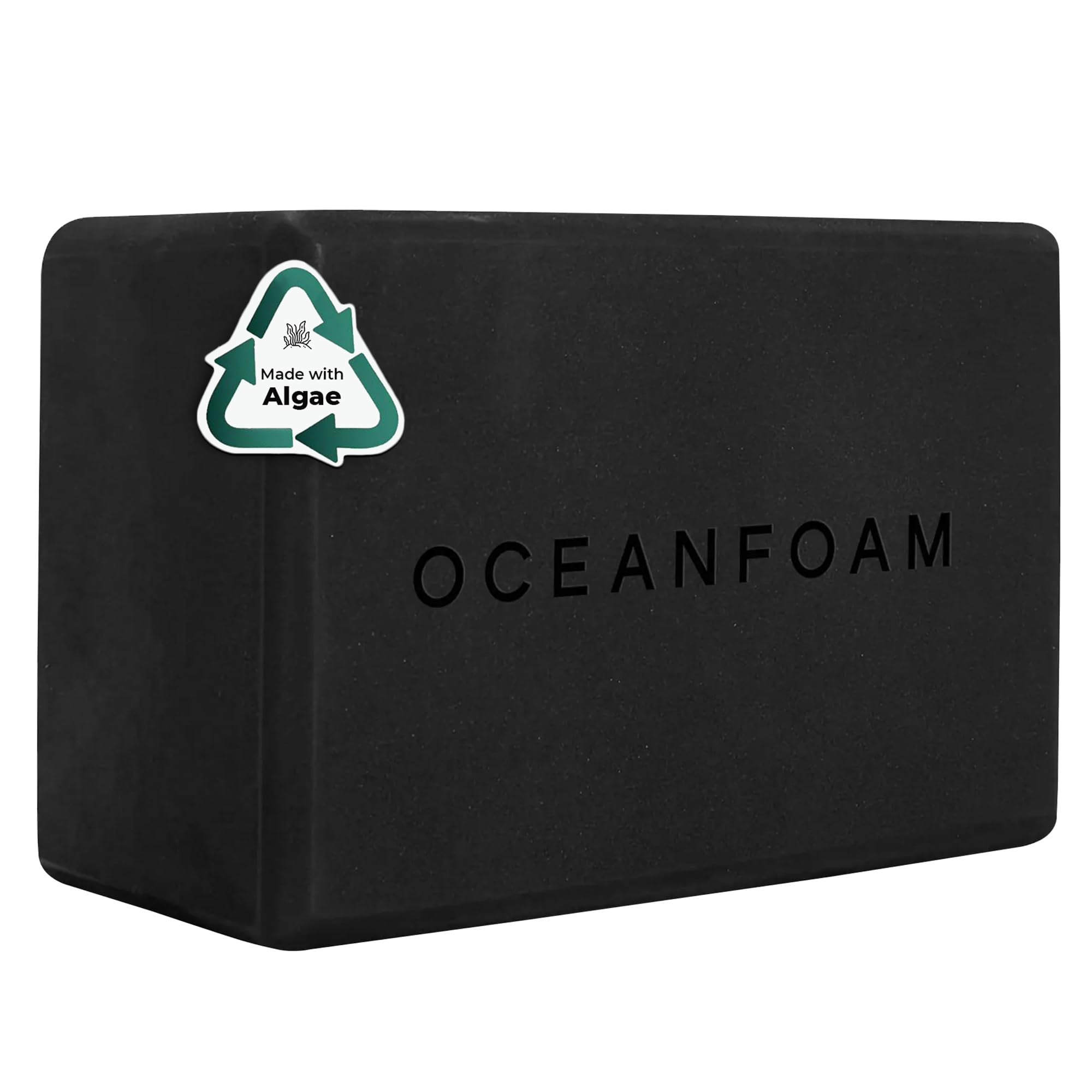 Oceanfoam Trainingsblock – Übungsblock aus hochdichtem Schaumstoff, leicht, rutschfest für Stabilität und Unterstützung bei Pilates, Yoga, Stretching und mehr – EVA-Schaum auf Algenbasis