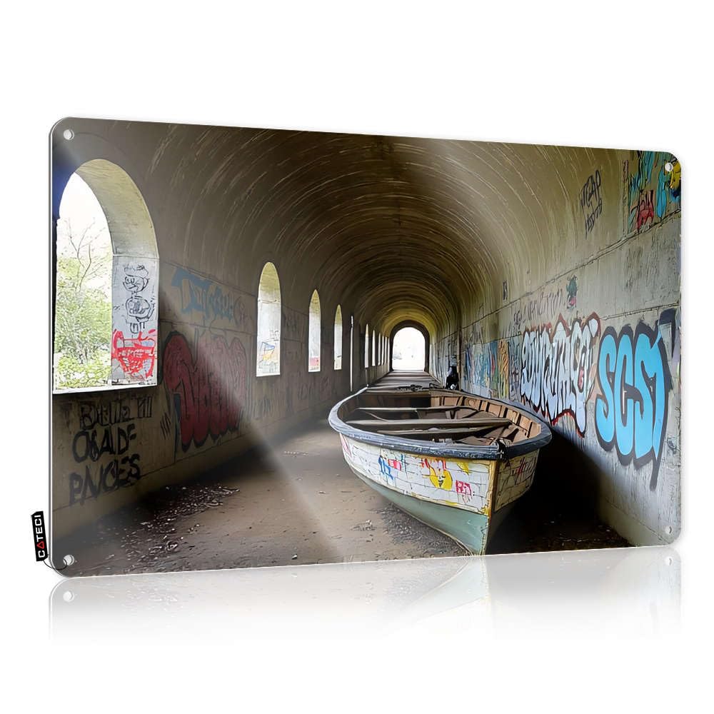 Décoration murale métal graffiti : la solution pour chambre d'ado dynamique