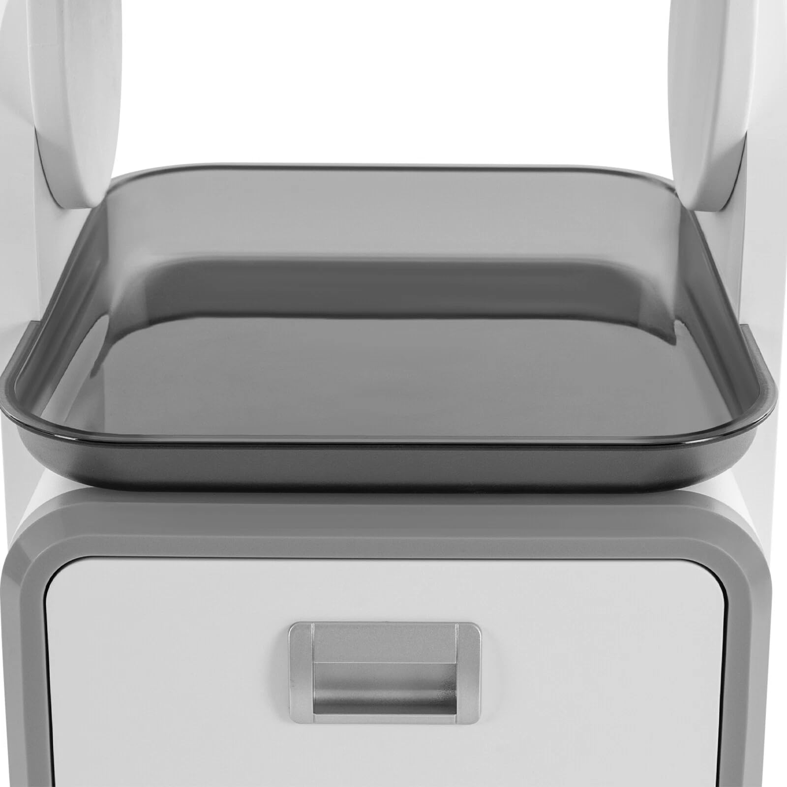 Carrello medico, beauty salon trolley, carrello di servizio su ruote con 2 cassetti, ruote universali, carrello per attrezzi ABS, carrello da lavoro, parrucchiere, carrello cosmetico, portata 60 kg