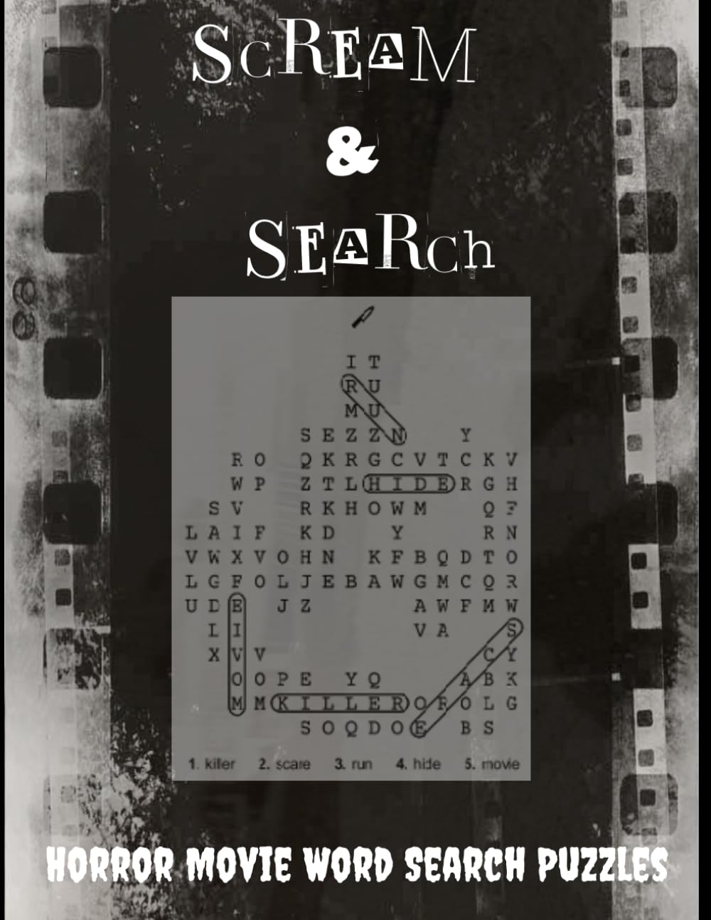 Scream & Search: Horror Movie Word Search Puzzles