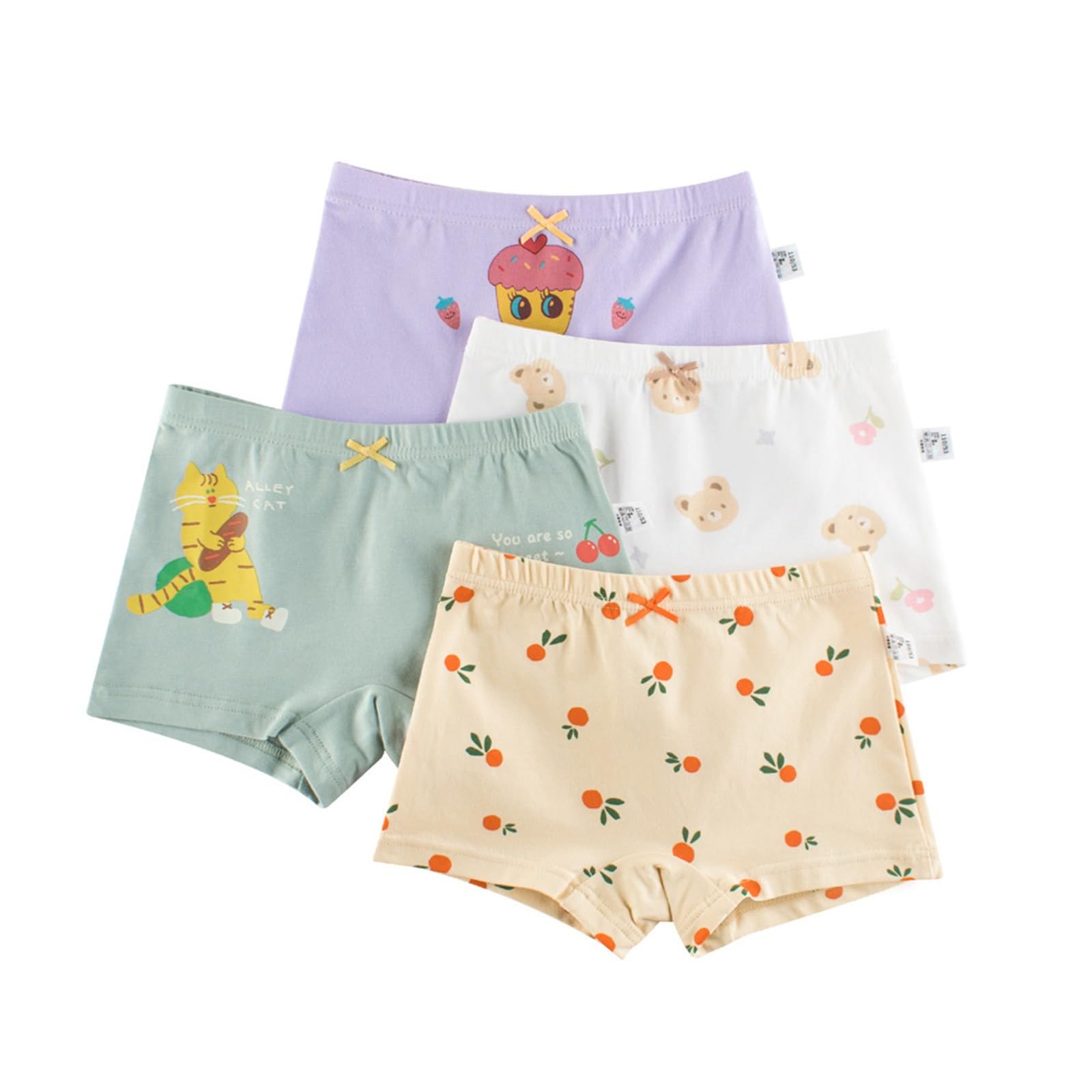 Boboking Soft Cotton Girls Boyshort Little Girls Underwear Toddler Undies Teen Underwear for Girls