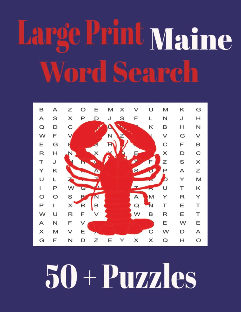 Large Print Maine Word Search (Large Print State Word Search)