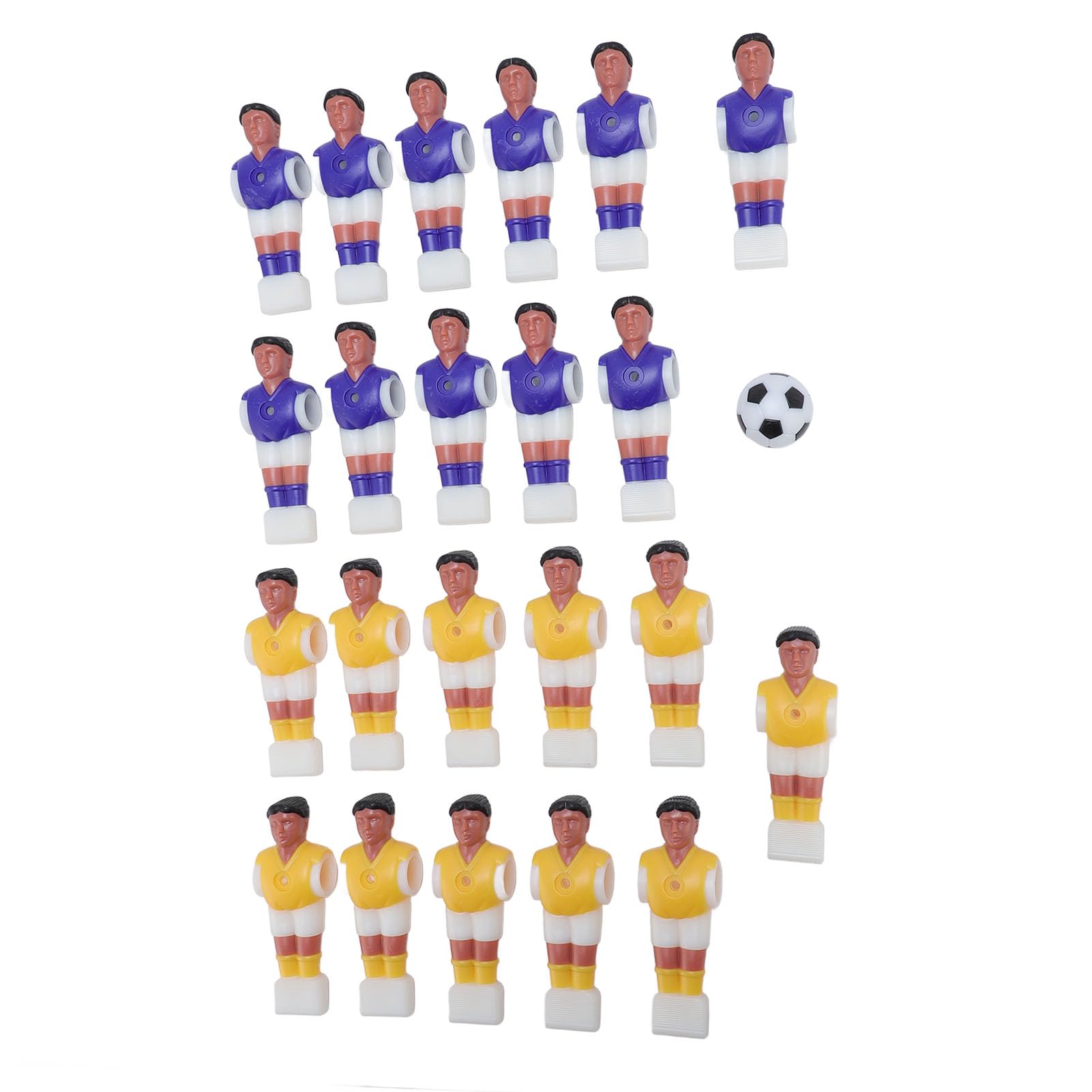 Foosball Men Replacement, Table Soccer Ball Player Replacement Parts, Soccer Table Football Players 22 Pieces Compatibility for Foosball Game Accessories