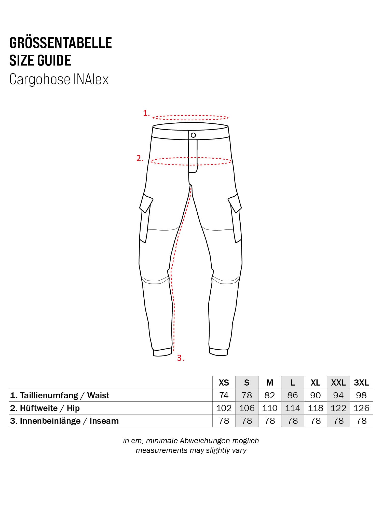 Indicode Hombres Alex Pantalón Cargo de algodón con 6 Bolsillos