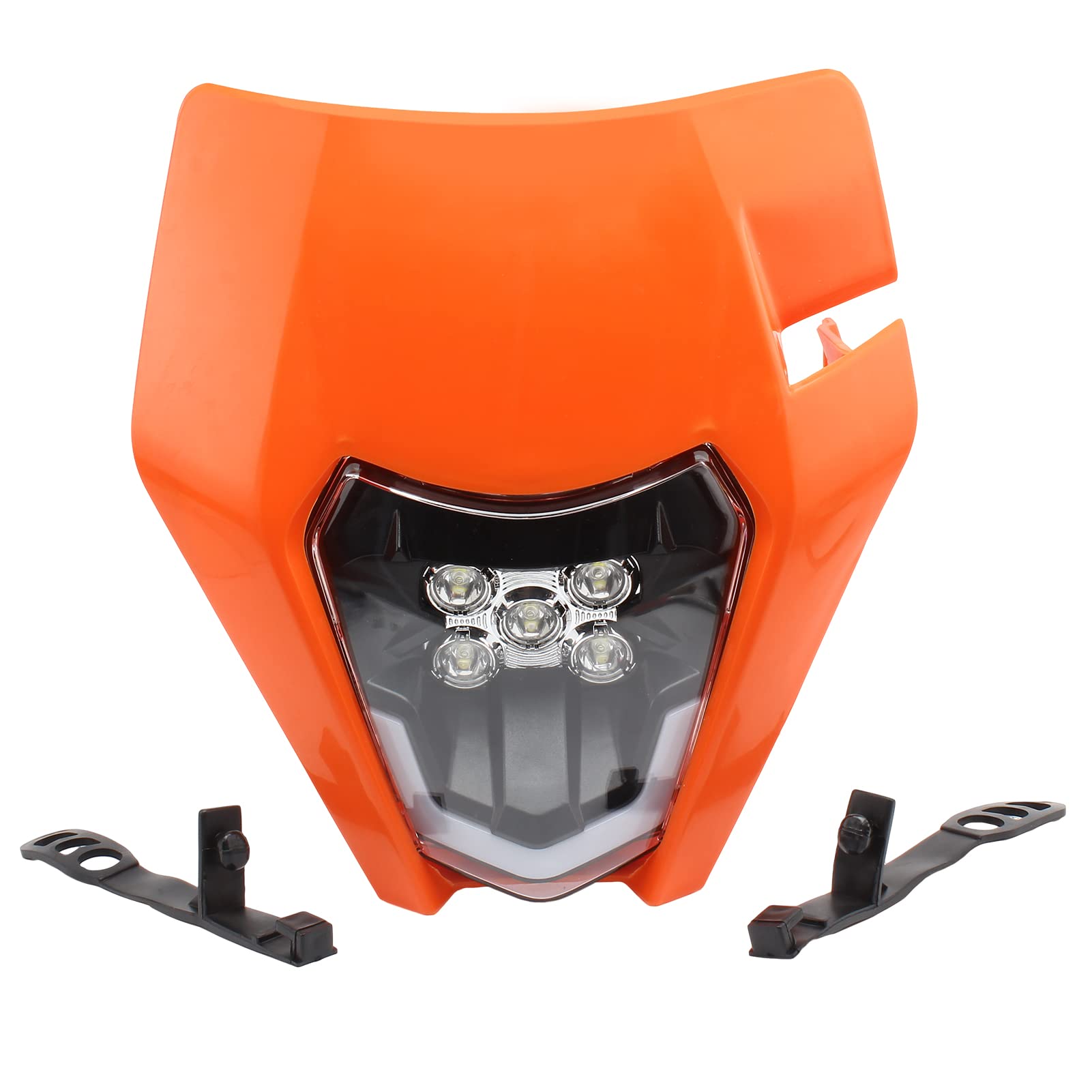 PowerMotor Dirt Bike Headlight,Dirtbike LED Headlights Kit Motorcycle Head Lamp Light Kit Universal for Most Dirt Pit Enduro Bike Motorcycle Headlamp Frontlight for ATV