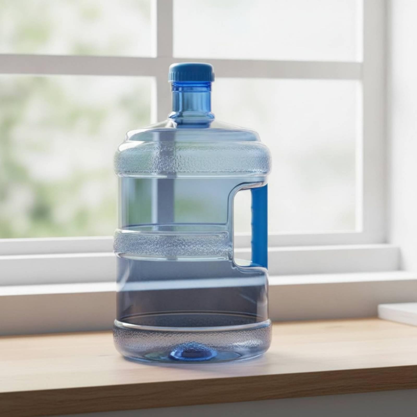 rockible Contenedor de Agua Botella Garrafa Recipiente de PET Reutilizable con Rosca Hermética y Forma Cilíndrica para Almacenamiento y Vertido sin Fugas, 10L