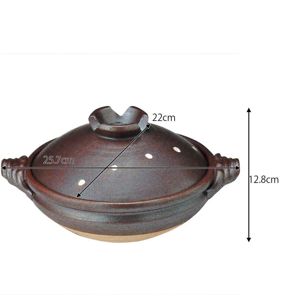 Amazon｜CtoC JAPAN Select 土鍋 ブラック 7号深鍋 22cm 1.3L 直火