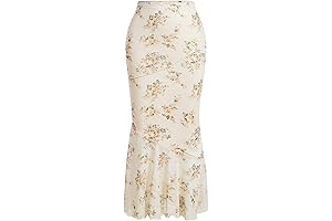 Women's Floral Print Long Skirt