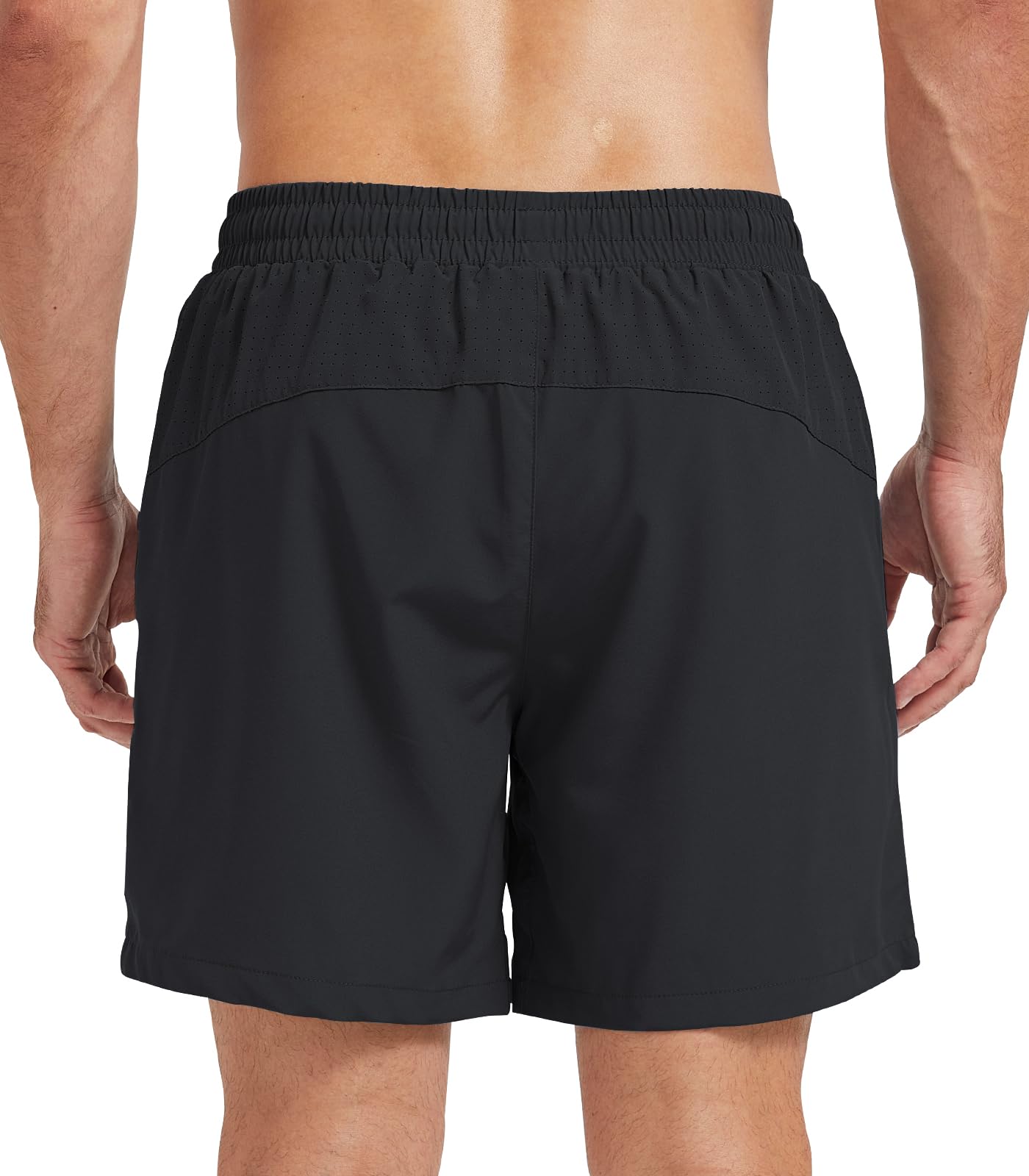 Danfiki Pantaloncini sportivi da uomo, corti da corsa, 2 in 1, con tasche integrate