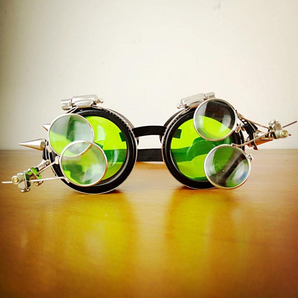 売上実績no 1 Hellery コスチューム ゴーグル メガネ ヴィンテージ 溶接サイバーパンク アイウェア スチームパンク