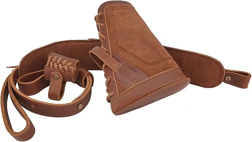 Miniatura 2 de WAYNE'S DOG Almohadilla de cuero para reposamuñecas con correa y bucles a juego, no necesita taladrono necesita soportes