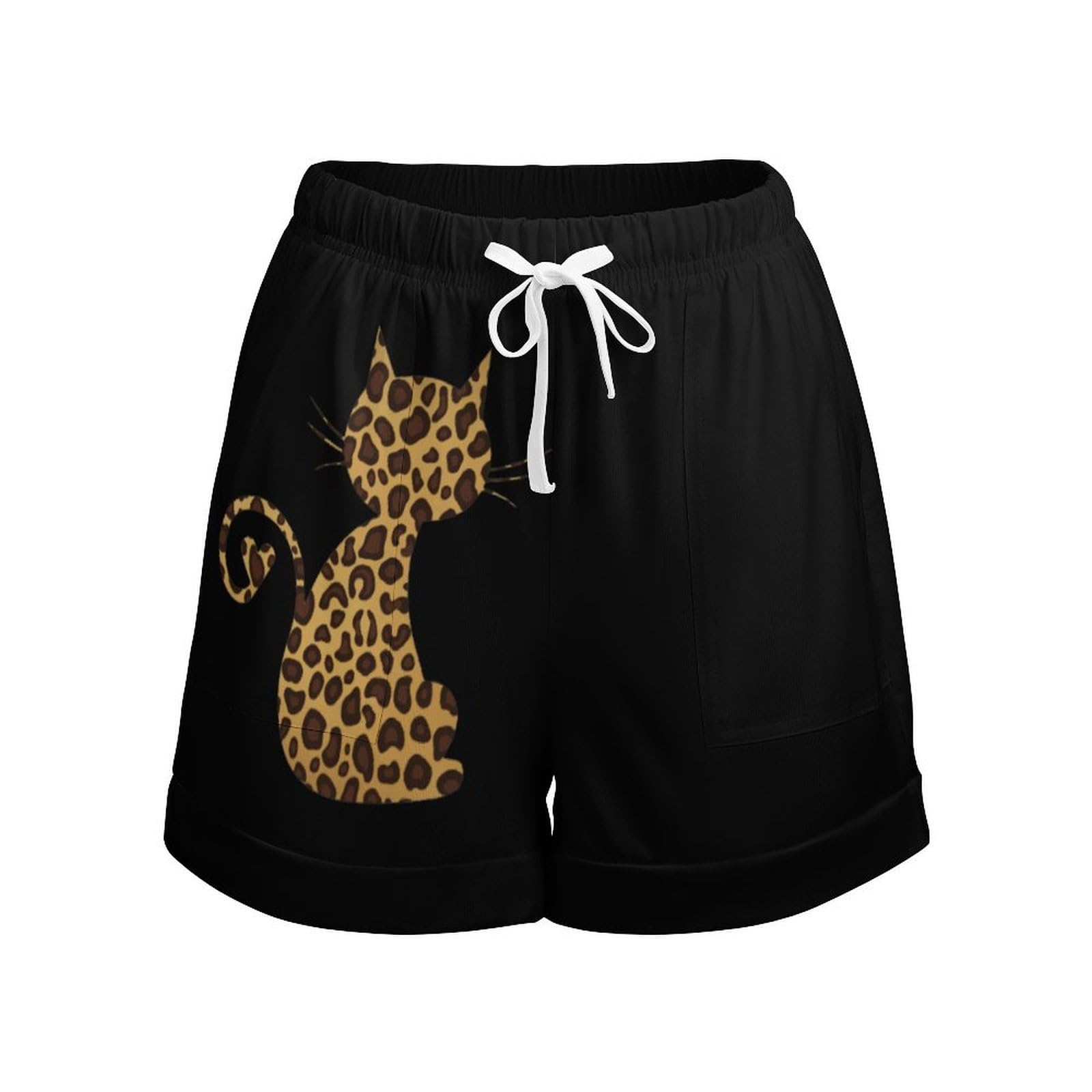 Amazon.co.jp: ショートパンツ レオパードプリント ヒョウ柄