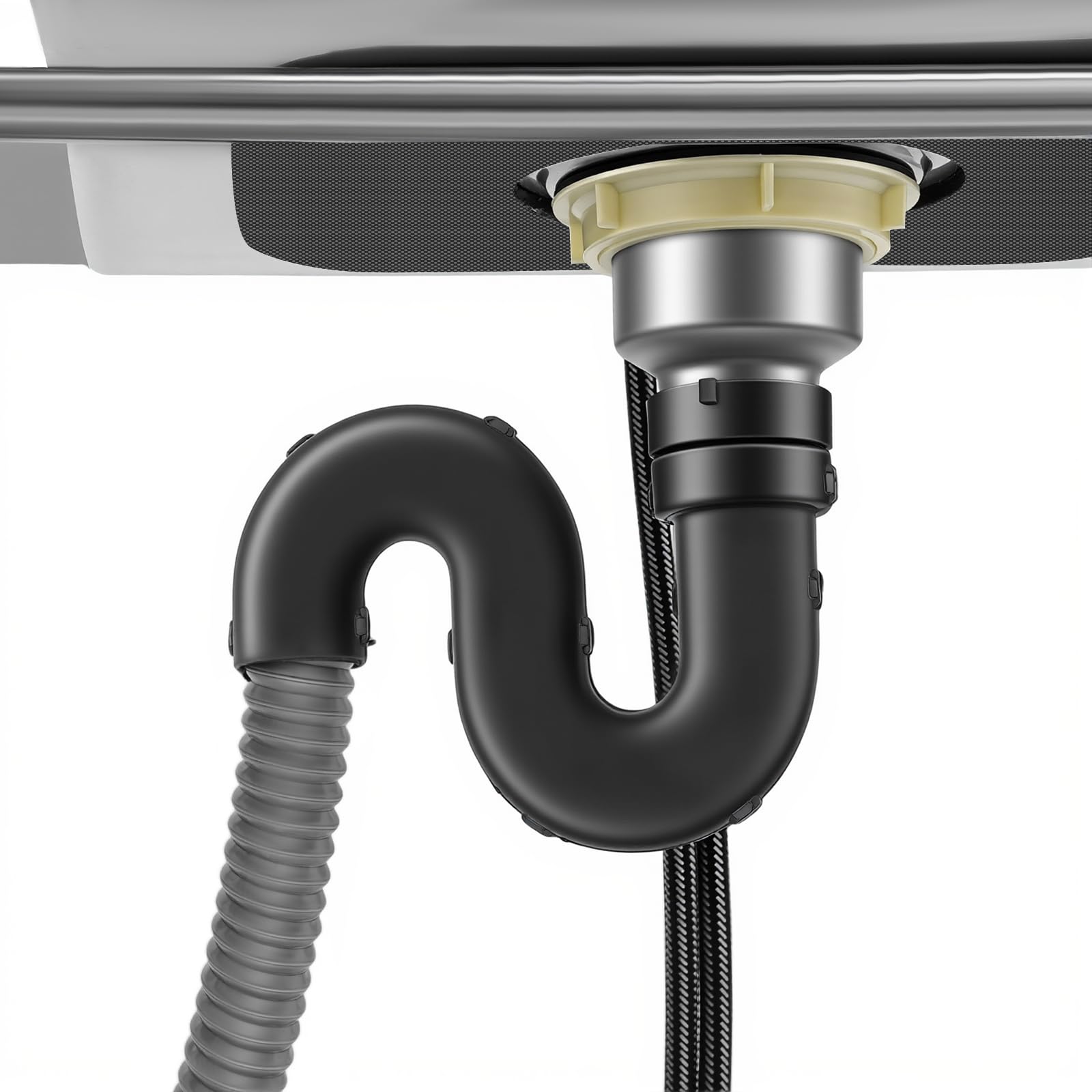 Freistehend Edelstahl Waschbecken, Spültisch mit Wasserhahn und Nterschrank, Einschalen-Küchenspüle, Multifunktionswaschtisch für den Einsatz in Badezimmern, Bauernhöfen, Hinterhöfen 80x55x84cm