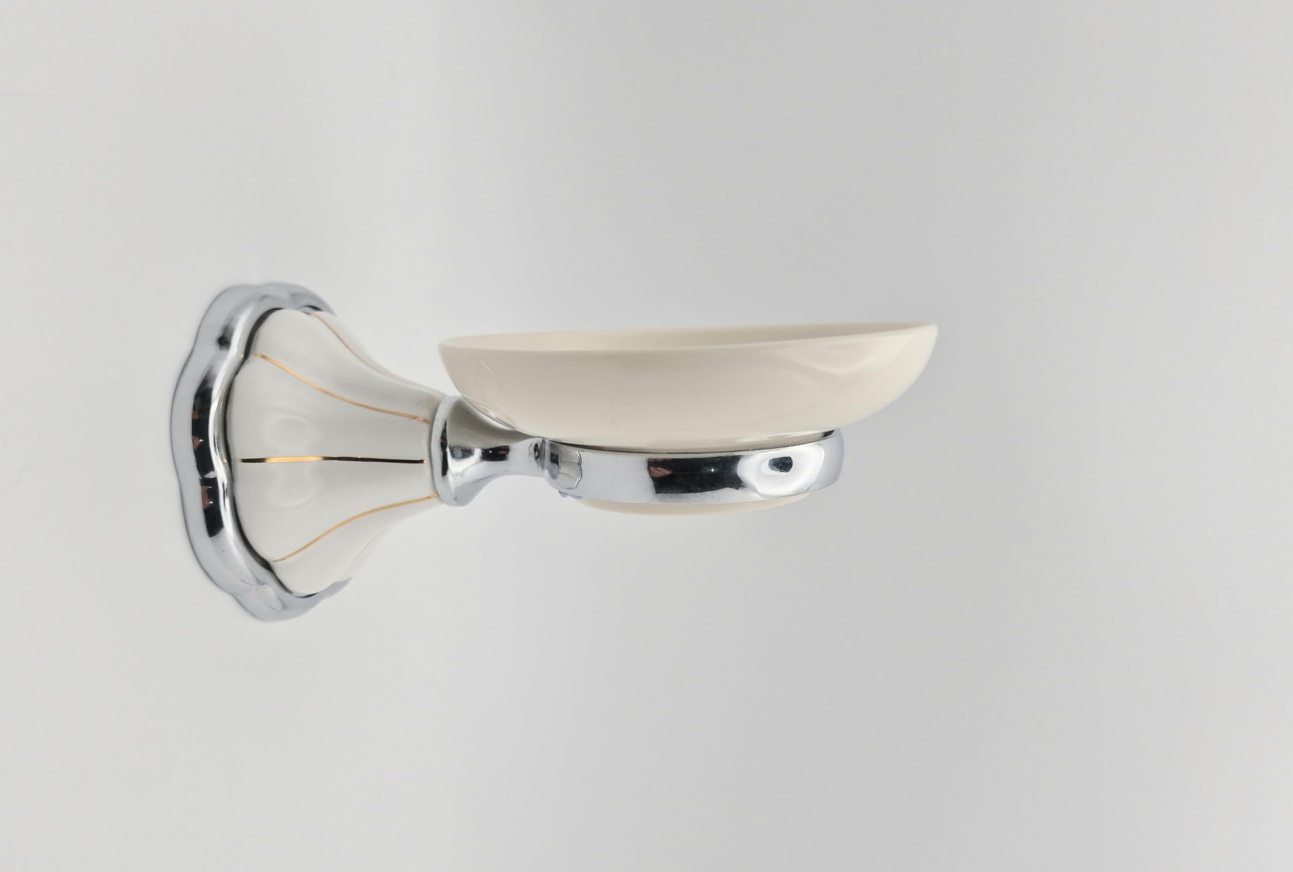 White Ceramic Bathroom Accessories (White Ceramic Soap dish) - Image 3