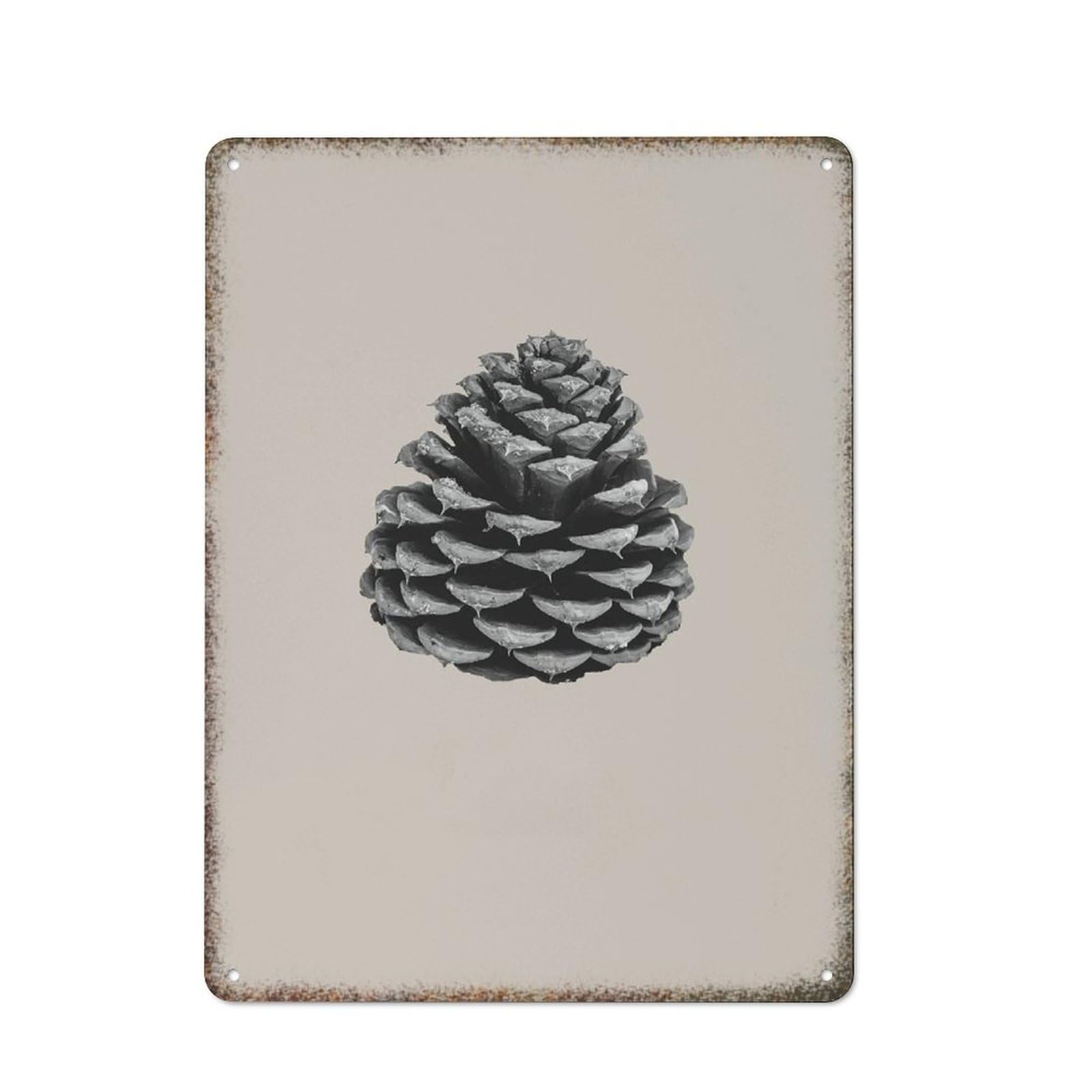 Simple Pinecone Art Print Rustic Fashionable Farmhouse Home Kitchen Guest Room Wall Decor 8x12 Inch