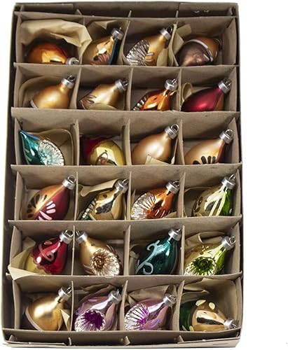 Miniatura 2 de Kurt Adler - Adornos ovalados de vidrio de 1181in para primeros años