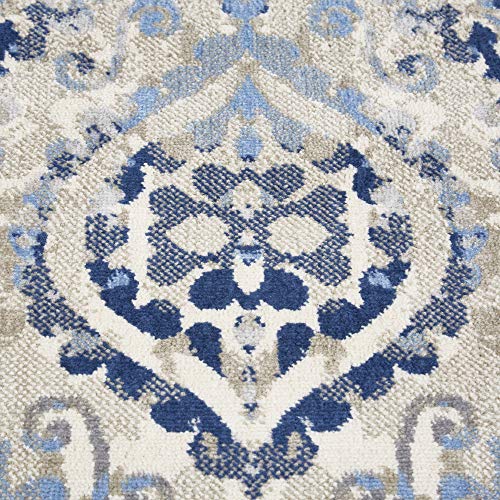 Home Dynamix Melrose Audrey Area Rug, 8x10, Ivory/Blue Best Deals and ...