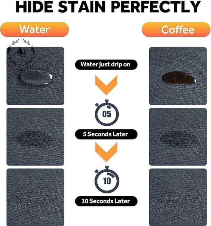Image of HomeCloud Dish Drying Mat for Kitchen Counter Hide Stain Super Absorbent, Non-Slip, Heat-Resistant, Great for Dishes,Rack Pad, Kitchen Counter, Coffee Maker, Coffee Item (Chess Brown, 50x40cm)
