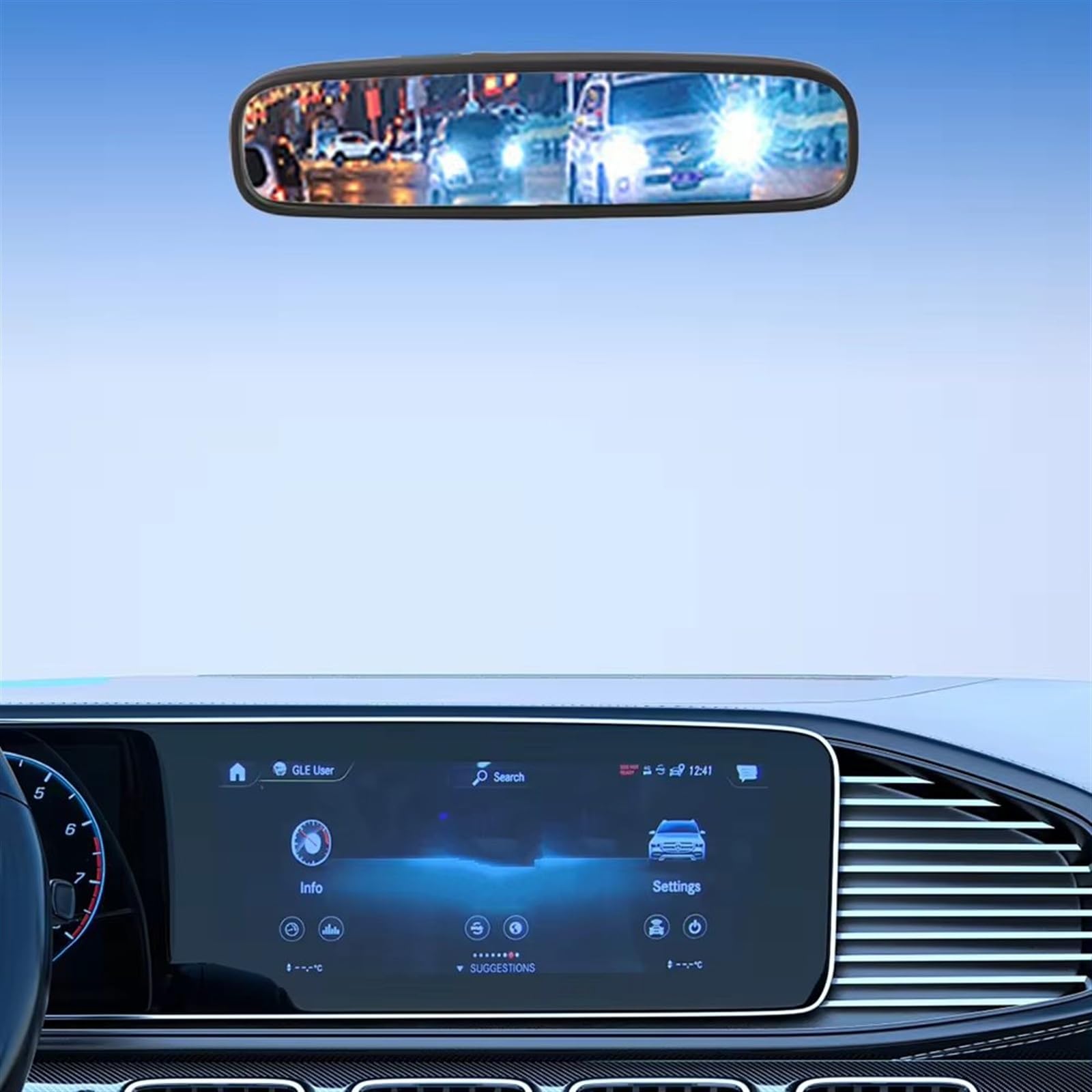 Rétroviseur Intérieur Central Pour Toyota RAV4 (2004-2015), Yaris (2006-2016), Prius (2011-2019) - Remplacement