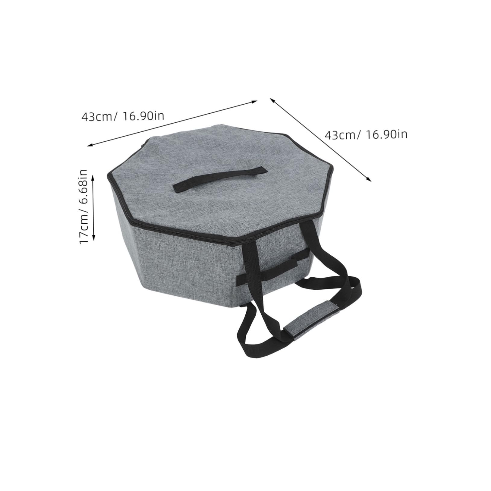 STOBAZA Round Hat Box for Storage Foldable Hat Carrier Bag with Lid Decorative Organizer for Cowboy Cap Men Women